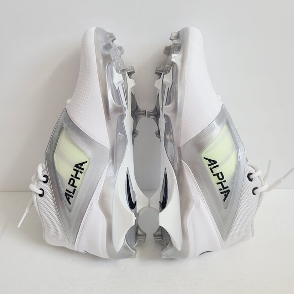 NEW Nike Alpha Menace 4 Pro Football Cleats FD7037-100 Size 11 White